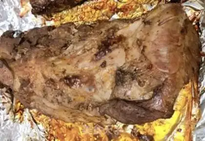 Make A red lamb steak step 6