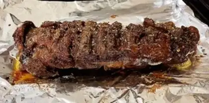 Make A red lamb steak step 7