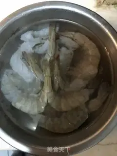 Make Garlic fan shrimp step 2
