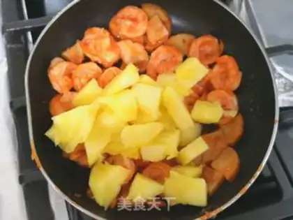 Make Pineapple shrimp step 6