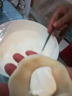 Make Mango Snowmen step 7