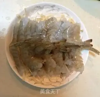 Make Garlic fan shrimp step 6