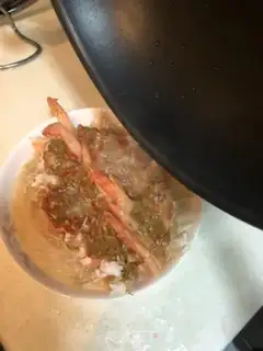 Make Garlic fan shrimp step 12