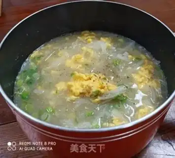 Make radish egg soup step 5