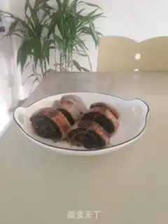 Make Peach sesame rice rolls step 12