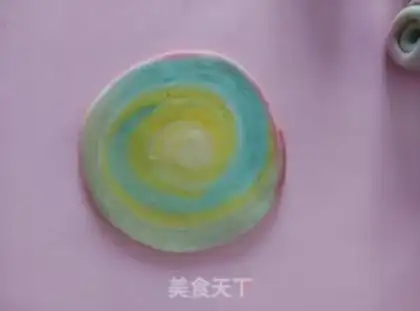 Make Rainbow Spiral Souffle step 9