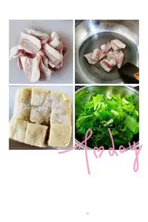 Make Five-flower cabbage tofu step 0