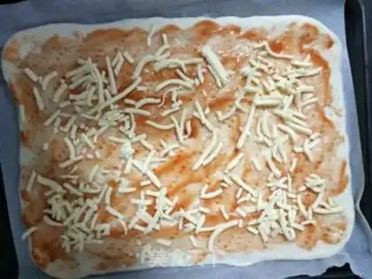 Make Bacon sausage pizza step 6