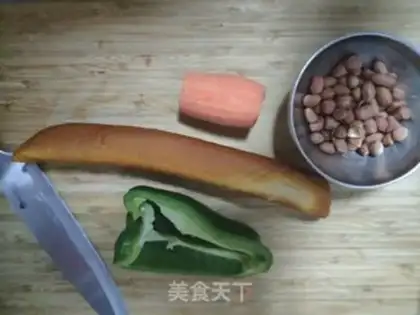 Make Sour chicken carrots and green peppers step 0