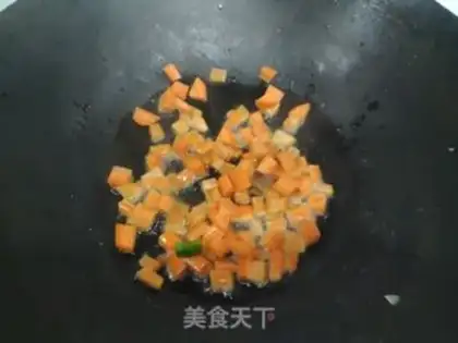 Make Sour chicken carrots and green peppers step 2
