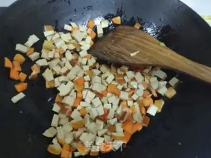 Make Sour chicken carrots and green peppers step 3
