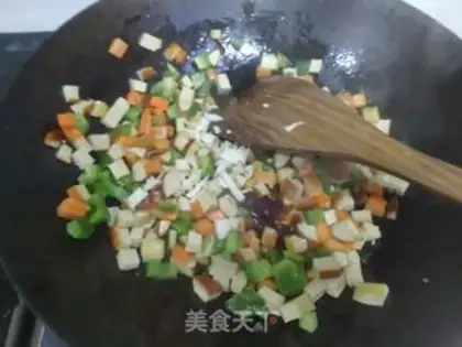 Make Sour chicken carrots and green peppers step 5