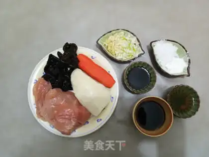 Make Fish chicken silk step 0