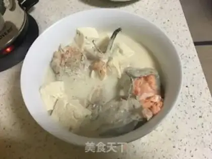 Make Tofu salmon soup step 5