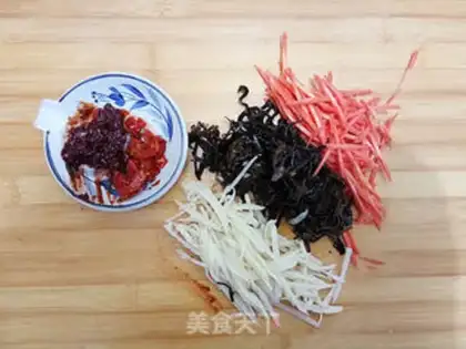 Make Fish chicken silk step 2