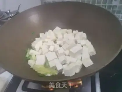Make Crab butter tofu step 1