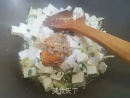 Make Crab butter tofu step 2