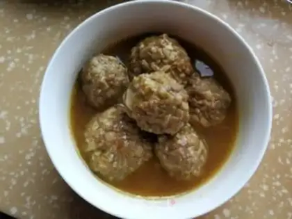 Make Meatball noodle step 1
