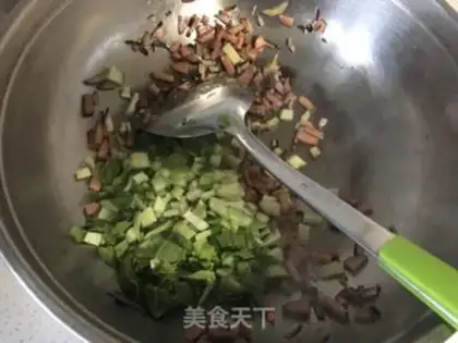 Make Sausage fried rice step 2