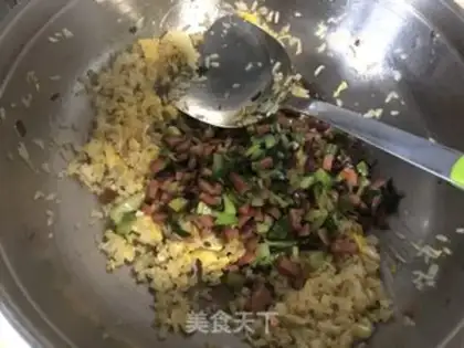 Make Sausage fried rice step 5