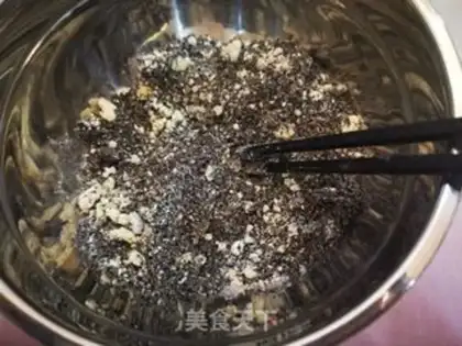 Make Black sesame cookies step 4