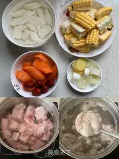 Make Corn steak soup step 0