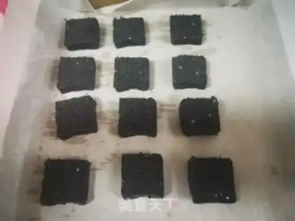 Make Black sesame cookies step 11