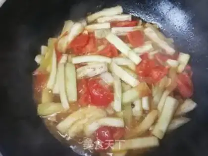 Make Tomato fried eggplant step 6