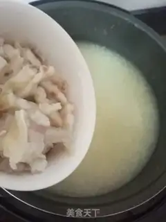 Make Porridge of pork-headed porridge step 4