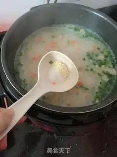 Make Porridge of pork-headed porridge step 8
