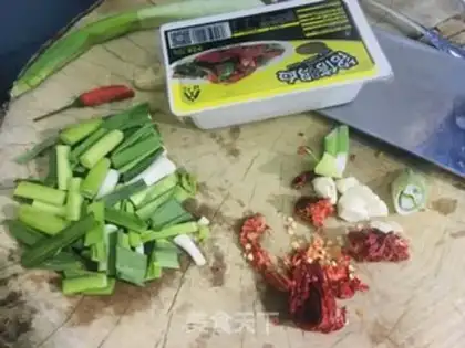 Make Duck blood and garlic step 0