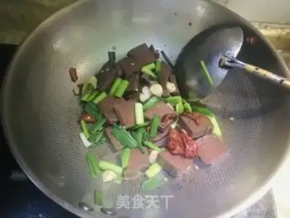 Make Duck blood and garlic step 3