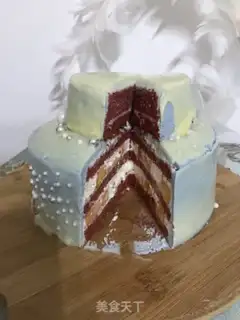 Make Mango with cream chocolate cake step 31