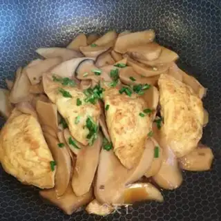 Make Egg dumplings, almond mushrooms step 6