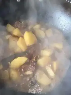 Make Potato burn ribs step 7
