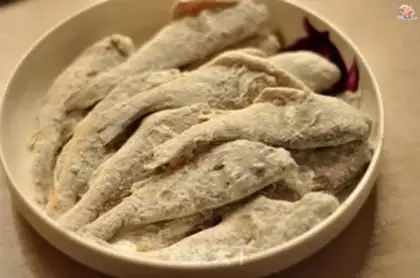 Make Dried and fried yellowfish step 1
