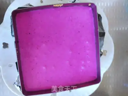 Make Flamingo mousse cake step 11