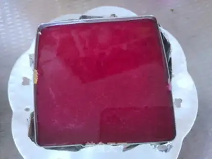 Make Flamingo mousse cake step 15
