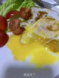 Make Fried double yellow goose eggs step 12