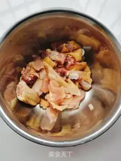 Make Froggy ham steam chicken step 1
