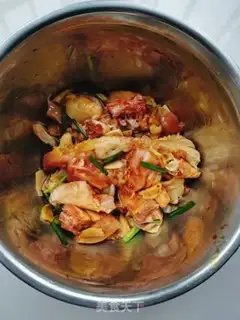 Make Froggy ham steam chicken step 4