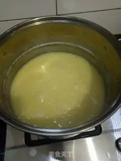 Make Blanche corn congee step 1