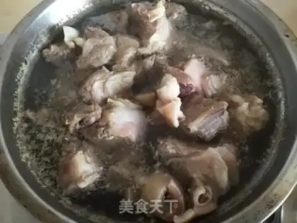 Make A warm stomach of lamb soup step 7