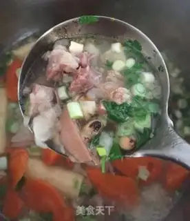 Make A warm stomach of lamb soup step 9
