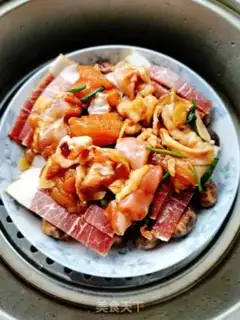 Make Froggy ham steam chicken step 8