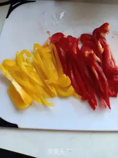 Make Five-coloured chicken silk-covered rice step 5