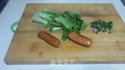Make Fried eggnog noodles step 1