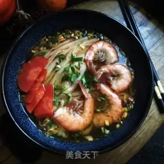 Make Sour shrimp noodles step 6