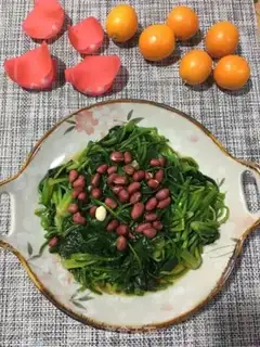 Make Peanut-rice spinach step 6