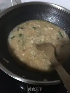 Make Porridge of sea cucumber shrimp step 13